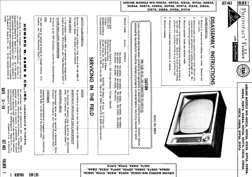 Airline WG-5182A, WG-5186A ; Montgomery Ward & Co (ID = 633715) Television