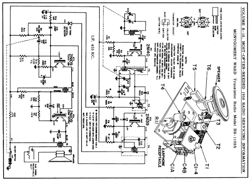 BR-1102A ; Montgomery Ward & Co (ID = 137684) Radio