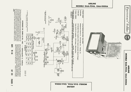 Airline GAA-1000A ; Montgomery Ward & Co (ID = 1929856) Ampl/Mixer