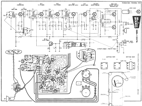 Airline 10 Transistor GEN-1357A; Montgomery Ward & Co (ID = 207194) Radio