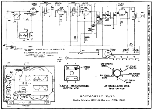 GEN-1667A ; Montgomery Ward & Co (ID = 145120) Radio