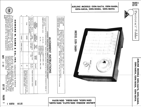 GEN-1668A ; Montgomery Ward & Co (ID = 1273451) Radio