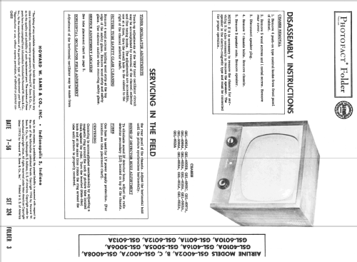 Airline GSL- 4016A ; Montgomery Ward & Co (ID = 2315143) Télévision