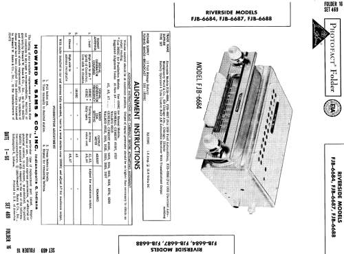 Riverside FJB-6688 ; Montgomery Ward & Co (ID = 605090) Car Radio