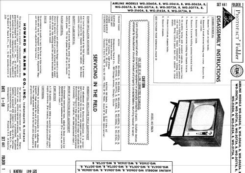 WG-5067B ; Montgomery Ward & Co (ID = 886996) Television