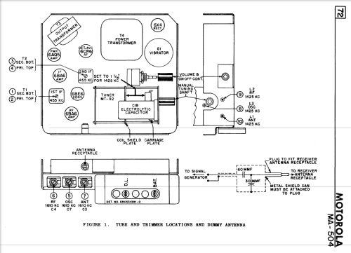 MA-504 ; Motorola Canada Ltd. (ID = 2311830) Car Radio