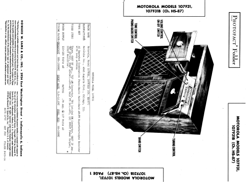 107F31 Ch=HS-87; Motorola Inc. ex (ID = 946451) Radio