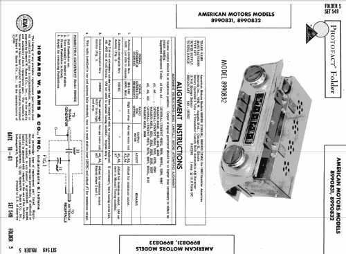 13MAM American Motors 8990831; Motorola Inc. ex (ID = 642285) Car Radio