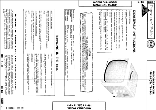 14P14-1 Ch= TS-434; Motorola Inc. ex (ID = 617088) Televisión