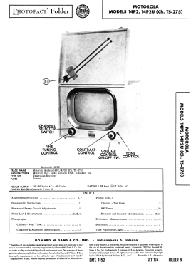 14P2U Ch= TS-275; Motorola Inc. ex (ID = 3076567) Television
