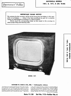 14T1 Ch= TS-88; Motorola Inc. ex (ID = 2786673) Televisión