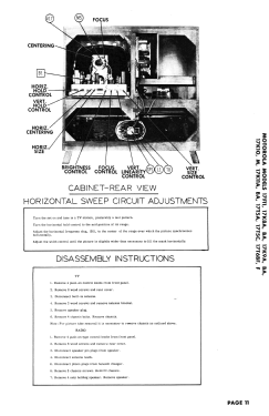 17F11 Ch= TS-228, HS-302; Motorola Inc. ex (ID = 3043863) Televisore