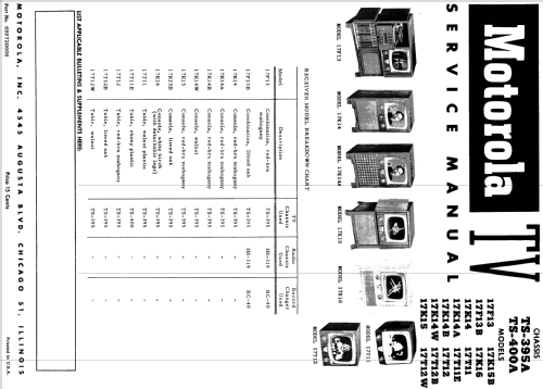 17K14 Ch= TS-395A; Motorola Inc. ex (ID = 1100920) Televisore