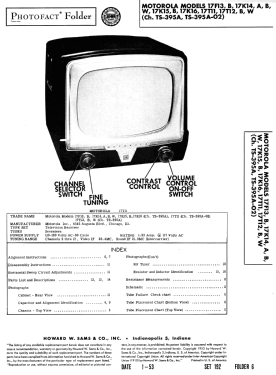 17K15B Ch= TS-395A; Motorola Inc. ex (ID = 3136328) Television