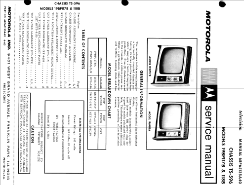 19BP100BE Ch= SDTS-596; Motorola Inc. ex (ID = 1510857) Television