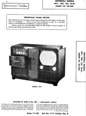 19K1; Motorola Inc. ex (ID = 2784322) Television