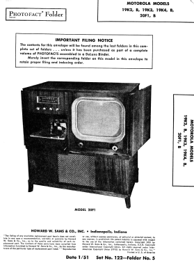 19K3 Ch= TS-101; Motorola Inc. ex (ID = 2838943) Television