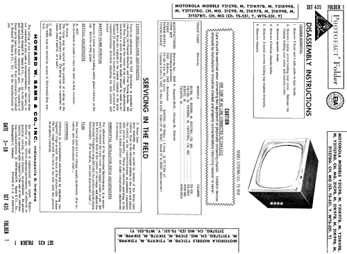 21C9M Ch= TS-551; Motorola Inc. ex (ID = 876384) Television