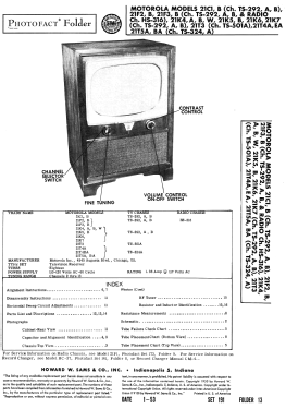 21F3 Ch= TS-292, A, B, HS-316; Motorola Inc. ex (ID = 3134145) Fernseh-E