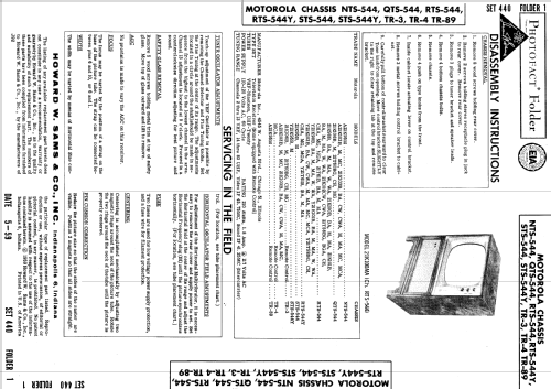 21K95B Ch= STS-544; Motorola Inc. ex (ID = 885460) Television
