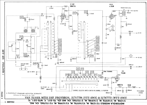 21K97B Ch= WTS-551; Motorola Inc. ex (ID = 876410) Television