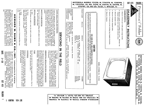 21K99B Ch= TS-551; Motorola Inc. ex (ID = 876450) Televisión