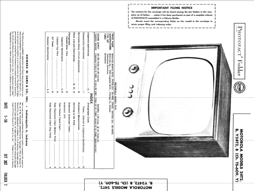 24T2B TS-609; Motorola Inc. ex (ID = 2692798) Television