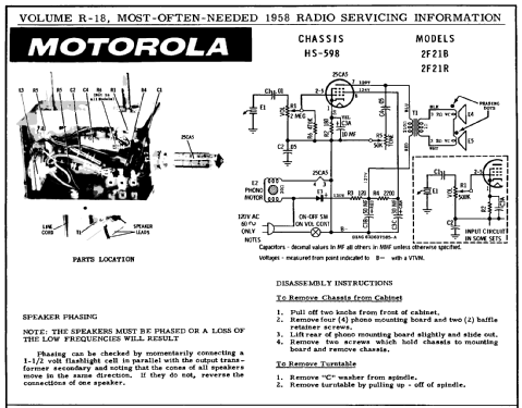 2F21R Ch= HS-598; Motorola Inc. ex (ID = 138289) Sonido-V