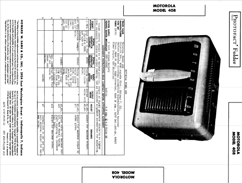 408 ; Motorola Inc. ex (ID = 968206) Car Radio