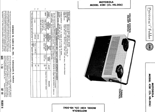 42B1 Ch= HS-306; Motorola Inc. ex (ID = 516770) Radio