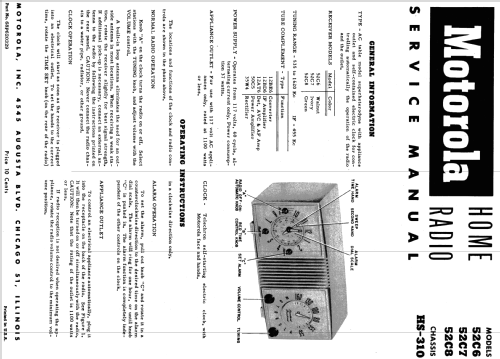 52C6 Ch= HS-310; Motorola Inc. ex (ID = 1070648) Radio