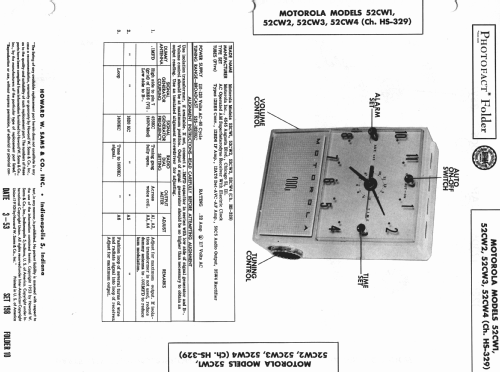 52CW2 Ch= HS-329; Motorola Inc. ex (ID = 981678) Radio