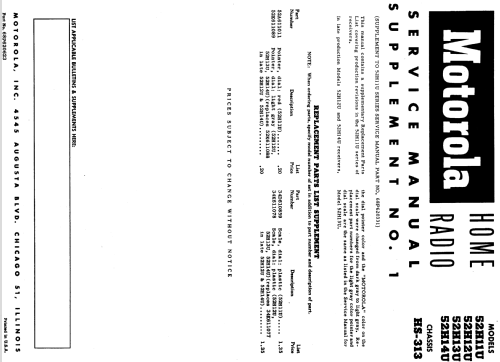 52H13U Ch= HS-313; Motorola Inc. ex (ID = 1067928) Radio