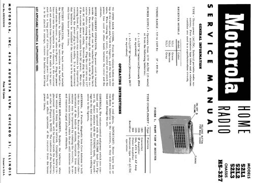 52L2 Ch= HS-327; Motorola Inc. ex (ID = 1068389) Radio