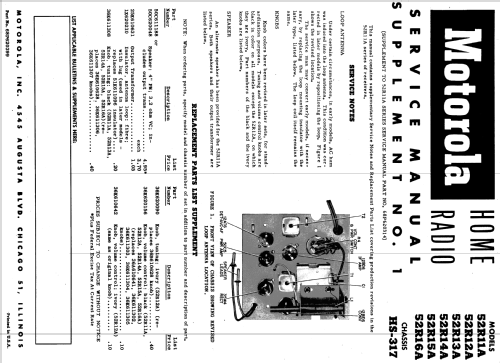 52R14A Ch= HS-317; Motorola Inc. ex (ID = 1069876) Radio