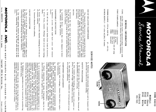 57A2 Ch= HS-521; Motorola Inc. ex (ID = 1071256) Radio