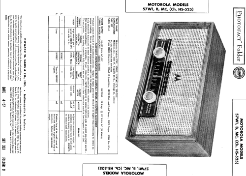 57W1 Ch= HS-525; Motorola Inc. ex (ID = 517087) Radio