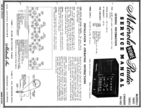 58G11 Ch= HS-160; Motorola Inc. ex (ID = 1076160) Radio