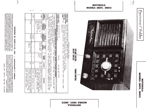 58G11 Ch= HS-160; Motorola Inc. ex (ID = 1283685) Radio