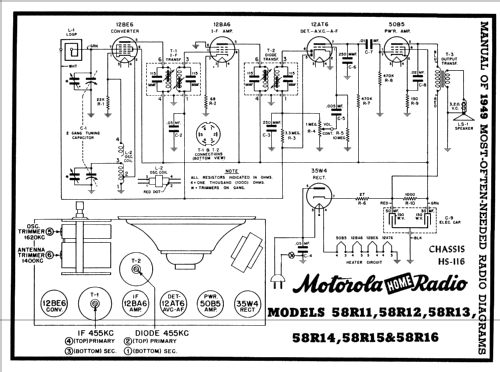 58R11 Ch= HS-116; Motorola Inc. ex (ID = 97299) Radio