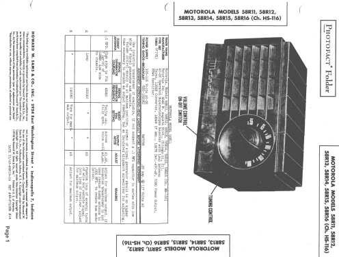 58R11 Ch= HS-116; Motorola Inc. ex (ID = 1422936) Radio