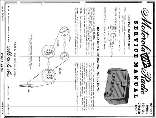 59H11U HS-210; Motorola Inc. ex (ID = 1075878) Radio