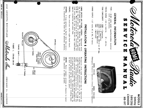 59X11U HS-197; Motorola Inc. ex (ID = 1077160) Radio