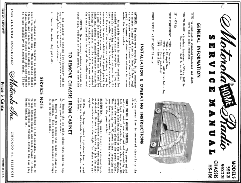 59X21 Ch= HS-186; Motorola Inc. ex (ID = 1076114) Radio