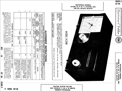 5C22M Ch= HS-578; Motorola Inc. ex (ID = 796470) Radio