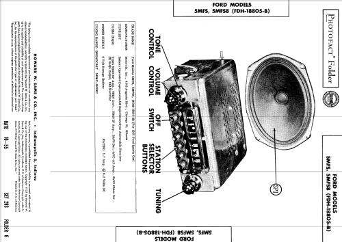 5MFS8 Ch= FDH-18805-B; Motorola Inc. ex (ID = 568293) Car Radio