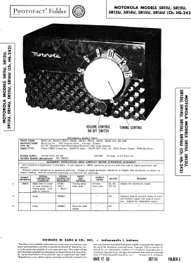 5R11U Ch= HS-242; Motorola Inc. ex (ID = 2798168) Radio