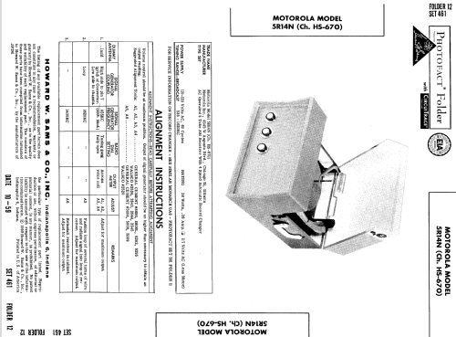 5R14N Ch= HS-670; Motorola Inc. ex (ID = 612828) Radio