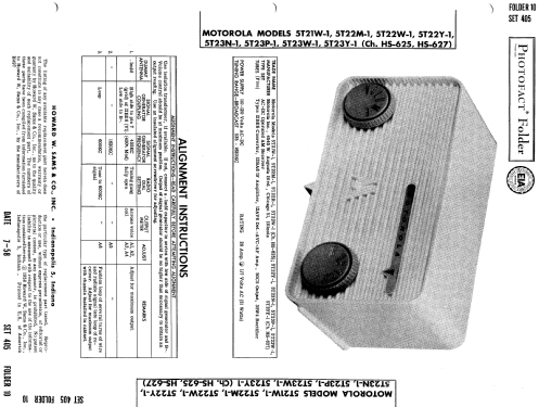 5T22W-1 Ch= HS-625; Motorola Inc. ex (ID = 517498) Radio