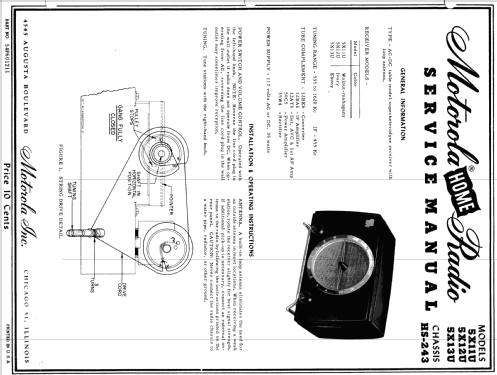 5X12U Ch= HS-243; Motorola Inc. ex (ID = 1074930) Radio